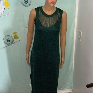 Women's Openwork Midi Sweater Dress - A New Day™